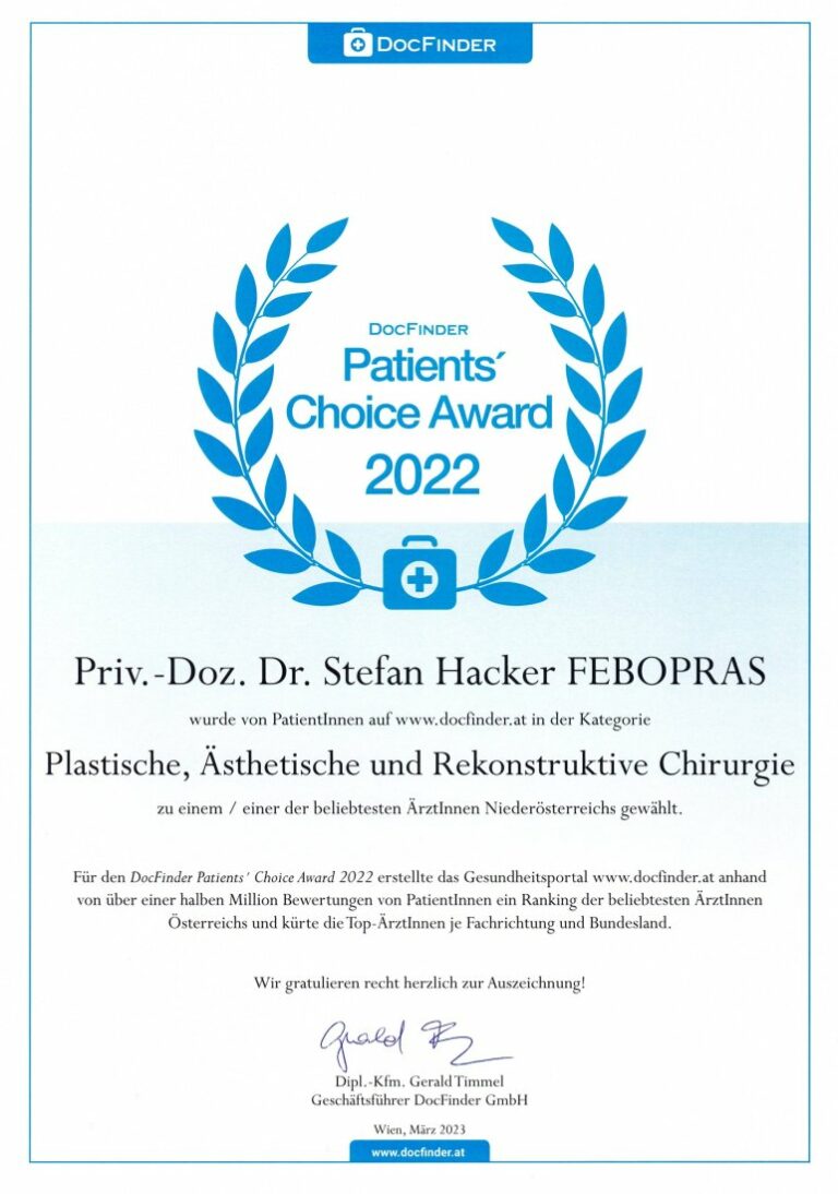 DocFinder Patients‘ Choice Award 2022