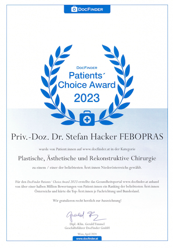 DocFinder Patients‘ Choice Award 2023